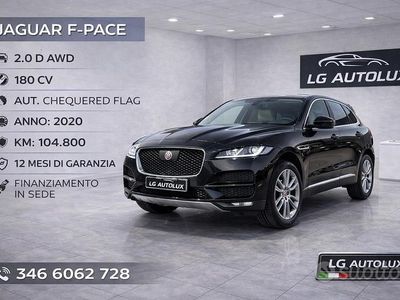 Usata Jaguar F-Pace Chequered Flag 180 CV (132 kW) 2020 Nero SUV