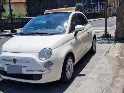 Usata Fiat 500C Lounge 95 CV (69 kW) 2011 Bianco Cabrio