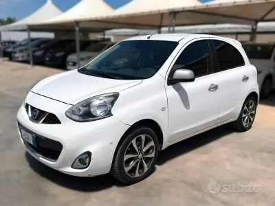 Usata Nissan Micra Tekna 80 CV (58 kW) 2015 Bianco Utilitaria