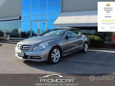 Usata Mercedes E250 204 CV (150 kW) 2013 Grigio Cabrio
