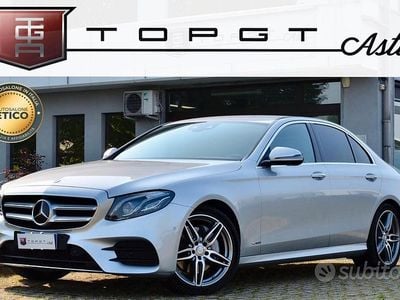 Usata Mercedes E220 AMG line 194 CV (142 kW) 2017 Grigio Berlina
