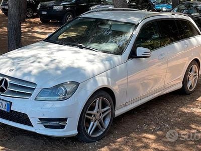 Usata Mercedes C220 Avantgarde 170 CV (125 kW) 2013 Bianco Station wagon