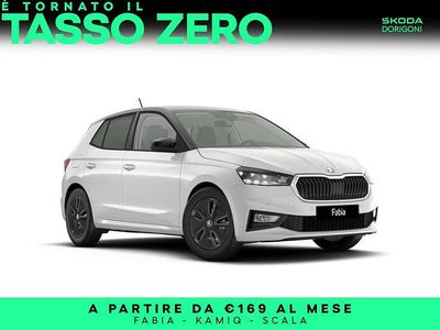 Nuova Skoda Fabia 95 CV (69 kW) 2026 Bianco luna metallizzato nero Utilitaria