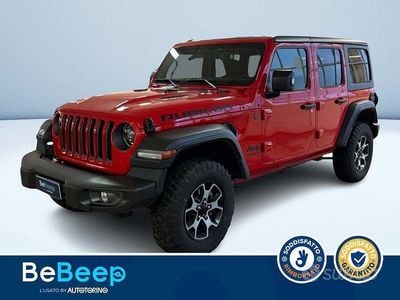Usata Jeep Wrangler Unlimited Rubicon 272 CV (200 kW) 2021 Rosso metallizzato SUV