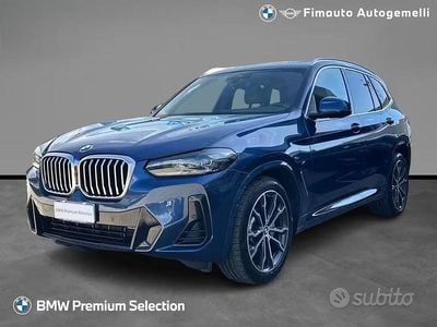 Usata BMW X3 M Sport 286 CV (210 kW) 2022 Blu / metallizzato SUV