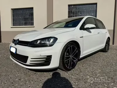 Usata VW Golf VII GTD 184 CV (135 kW) 2013 Bianco Berlina