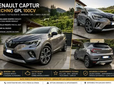 Usata Renault Captur Techno 101 CV (74 kW) 2023 Grigio SUV