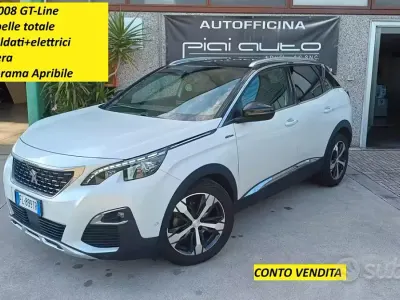 Usata Peugeot 3008 GT-line 120 CV (88 kW) 2017 Bianco SUV