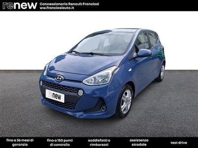 Usata Hyundai i10 Style 66 CV (48 kW) 2017 Blu chiaro Utilitaria