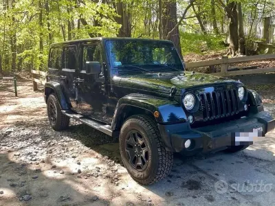 Usata Jeep Wrangler Unlimited Sahara 284 CV (208 kW) 2015 Nero SUV