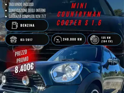 Usata Mini Cooper S Countryman 184 CV (135 kW) 2011 Verde SUV