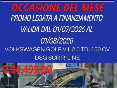 Usata VW Golf VIII R-line 150 CV (110 kW) 2021 Nero Berlina
