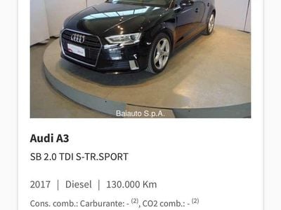 Usata Audi A3 Business 150 CV (110 kW) 2017 Berlina