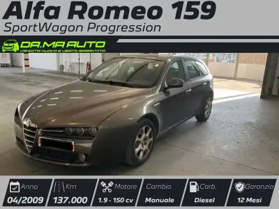 Usata Alfa Romeo 159 Progression 150 CV (110 kW) 2009 Grigio Station wagon