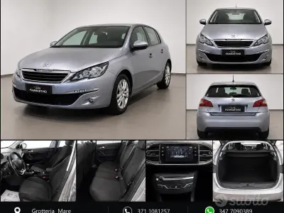 Usata Peugeot 308 Business-Line 120 CV (88 kW) 2015 Grigio Utilitaria