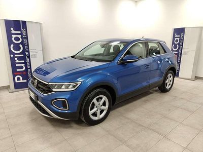 Usata VW T-Roc 110 CV (80 kW) 2022 Blu/azzurro SUV