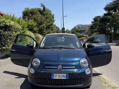Usata Fiat 500C Lounge 86 CV (63 kW) 2018 Blu/azzurro Cabrio