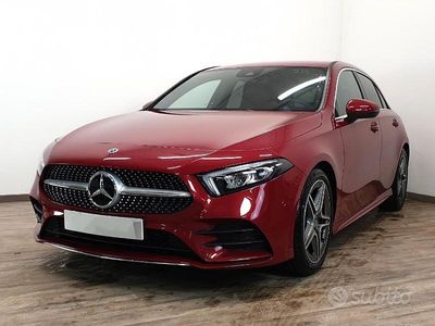 Usata Mercedes A180 AMG line 136 CV (100 kW) 2021 Rosso Berlina