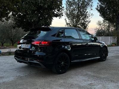 Usata Audi A3 S-Line 116 CV (85 kW) 2019 Nero Berlina