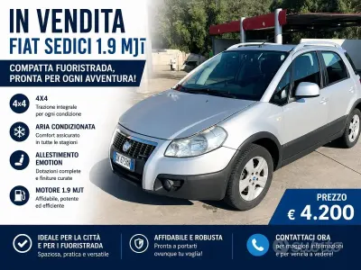 Usata Fiat Sedici Emotion 120 CV (88 kW) 2007 Grigio SUV