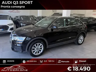Usata Audi Q3 Sport 120 CV (88 kW) 2019 Nero SUV