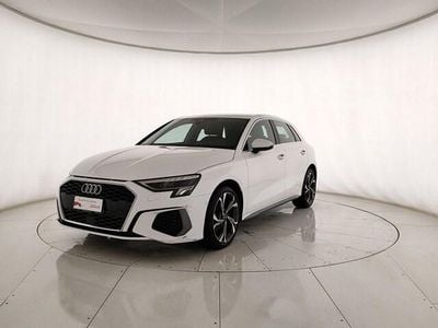 Usata Audi A3 Sportback g-tron S-Line 131 CV (96 kW) 2023 Bianco ibis Utilitaria