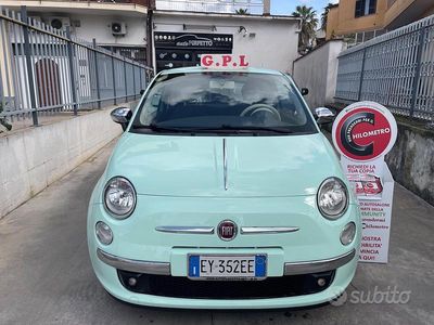 Usata Fiat 500 Lounge 69 CV (50 kW) 2015 Verde Berlina