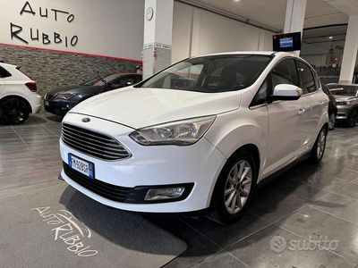 Usata Ford C-MAX Titanium 120 CV (88 kW) 2018 Bianco Monovolume