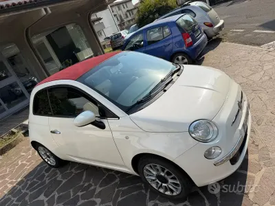 Usata Fiat 500C Lounge 69 CV (50 kW) 2014 Bianco Cabrio