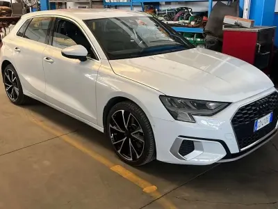 Usata Audi A3 Advanced 150 CV (110 kW) 2021 Bianco Berlina