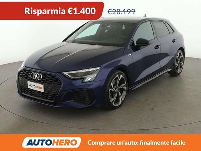 Usata Audi A3 S-Line 150 CV (110 kW) 2020 Blu/azzurro Berlina