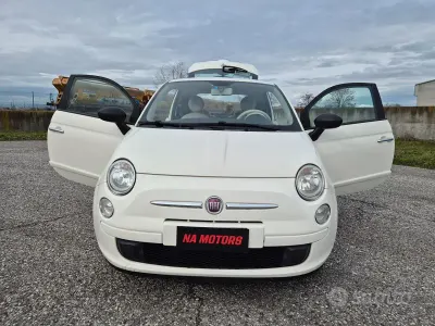 Usata Fiat 500 75 CV (55 kW) 2009 Bianco Cabrio