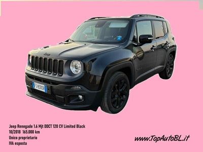 usata Jeep Renegade 1.6 Mjt DDCT 120 CV Limited Black