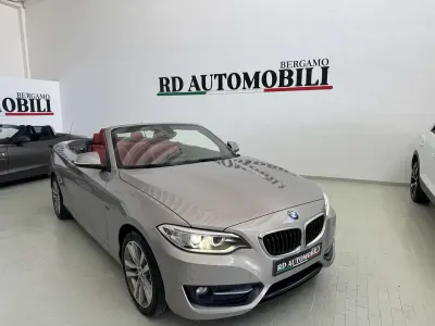 Usata BMW 218 Sport Line 136 CV (100 kW) 2017 Jacaro beige metallizzato Cabrio