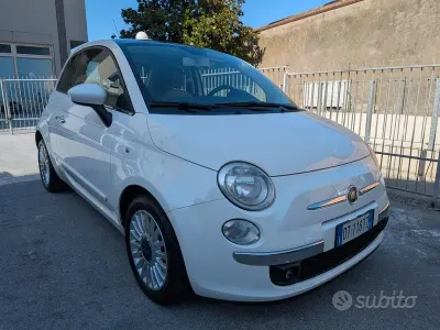 Usata Fiat 500 Lounge 69 CV (50 kW) 2009 Bianco Cabrio