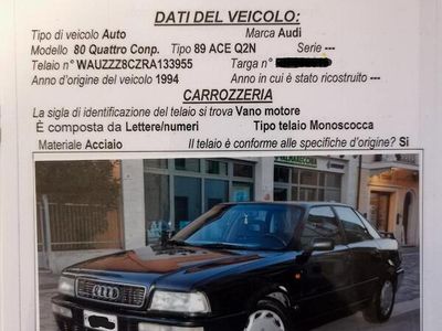 Usata Audi 80 Competition 140 CV (102 kW) 1994 Nero Berlina