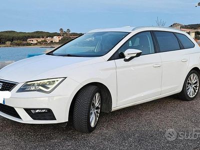 Usata Seat Leon 115 CV (84 kW) 2018 Bianco Station wagon