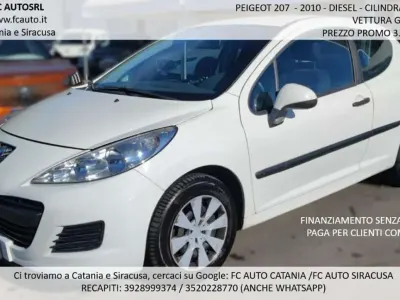 Usata Peugeot 207 68 CV (50 kW) 2010 Bianco Furgone