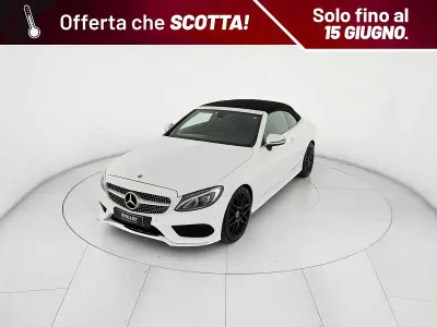 Usata Mercedes C220 Premium 170 CV (125 kW) 2018 Bianco Cabrio