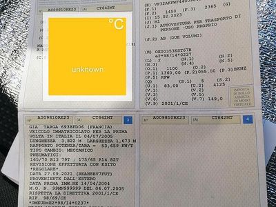 Usata Peugeot 206 75 CV (55 kW) 2004 Grigio Berlina