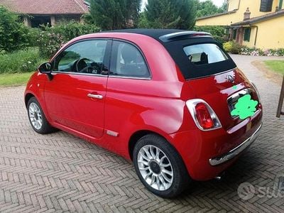 Usata Fiat 500C Lounge 69 CV (50 kW) 2014 Rosso Cabrio