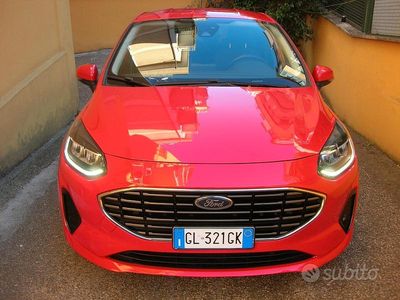 Usata Ford Fiesta Titanium 75 CV (55 kW) 2022 Rosso Utilitaria