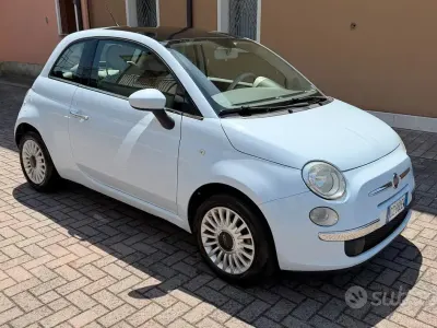 Usata Fiat 500 Lounge 75 CV (55 kW) 2009 Bluazzurro Cabrio