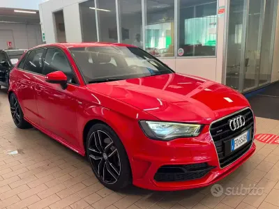 Usata Audi A3 S-Line 184 CV (135 kW) 2016 Rosso Berlina