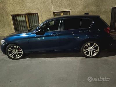 Usata BMW 116 2012 Blu Utilitaria
