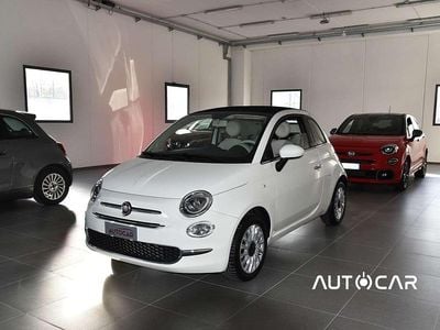 Usata Fiat 500C Lounge 69 CV (50 kW) 2019 Bianco  capote nera Cabrio
