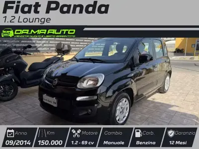 Usata Fiat Panda Lounge 69 CV (50 kW) 2014 Nero Utilitaria