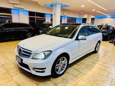 Usata Mercedes C220 Avantgarde 170 CV (125 kW) 2013 Bianco Station wagon