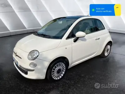 Usata Fiat 500 Lounge 69 CV (50 kW) 2009 Bianco Cabrio
