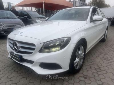 Usata Mercedes C220 Premium 170 CV (125 kW) 2015 Bianco Station wagon